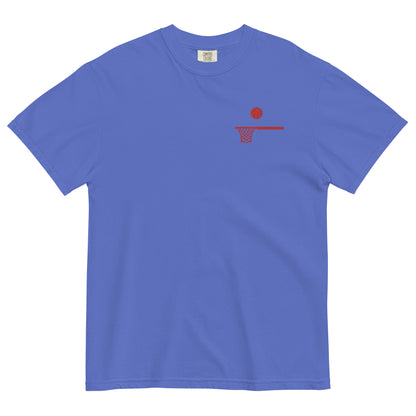 Embroidered Red Ball and Hoop Thick T