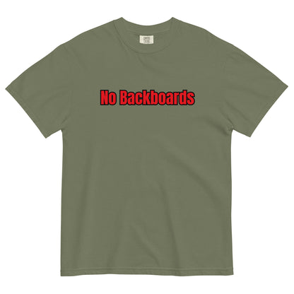 No Backboard Thick Ts - Red Black Boarder