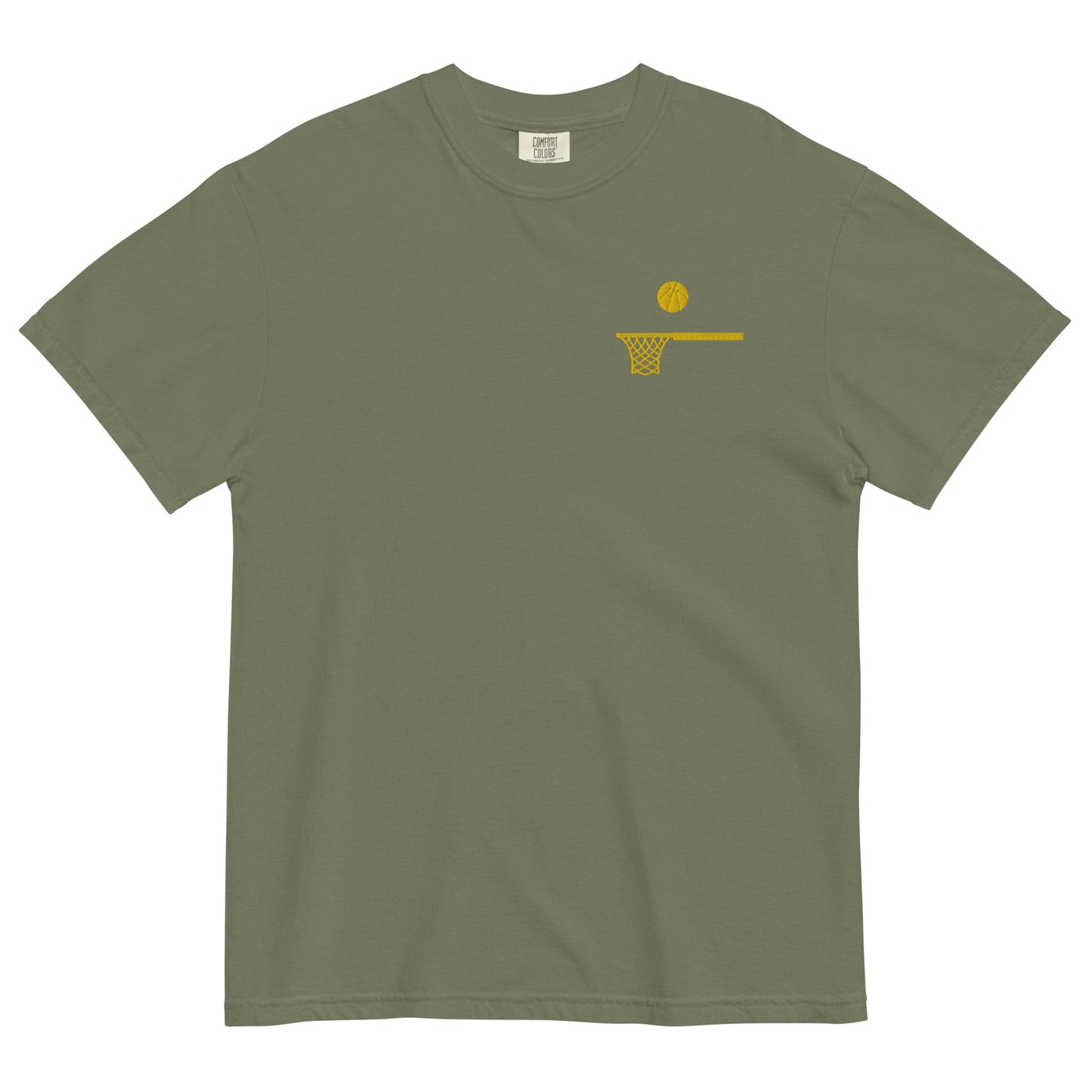 Embroidered Gold Ball and Hoop Thick T