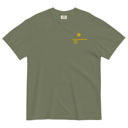 Embroidered Gold Ball and Hoop Thick T