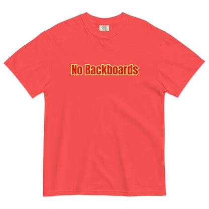 No Backboard Thick T - Red Yellow Boarder