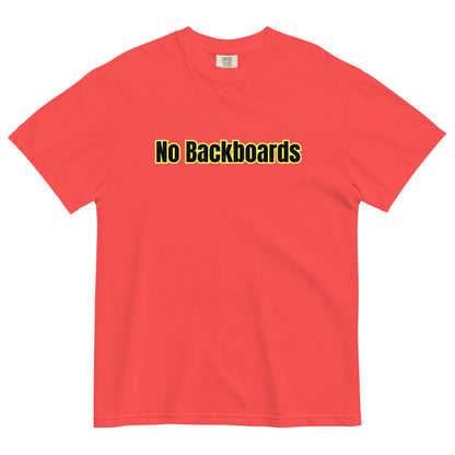 No Backboard Thick Ts - Black Yellow Boarder