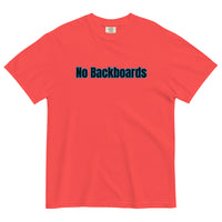 No Backboard Thick Ts - Black Blue Boarder