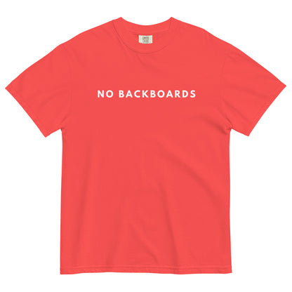 No Backboards White Slim Font Thick T