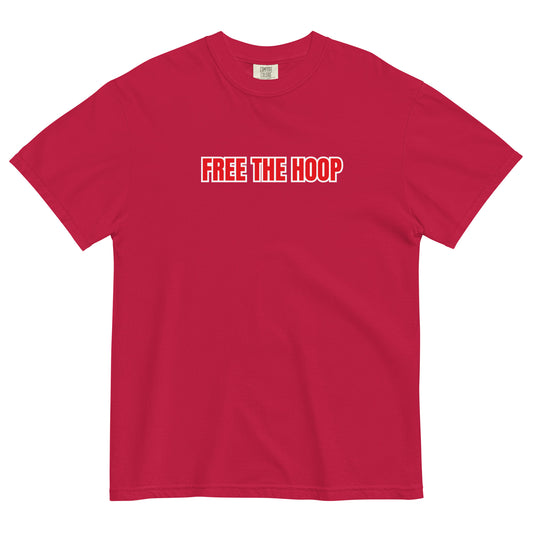 Free The Hoop - Thick T - Red White Boarder