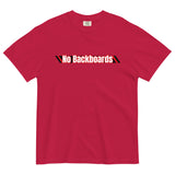 No Backboard Thick Ts - White Red Racing