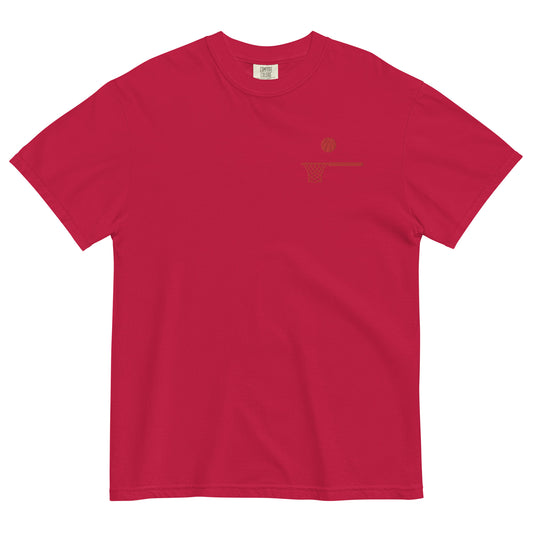 Embroidered Red Ball and Hoop Thick T