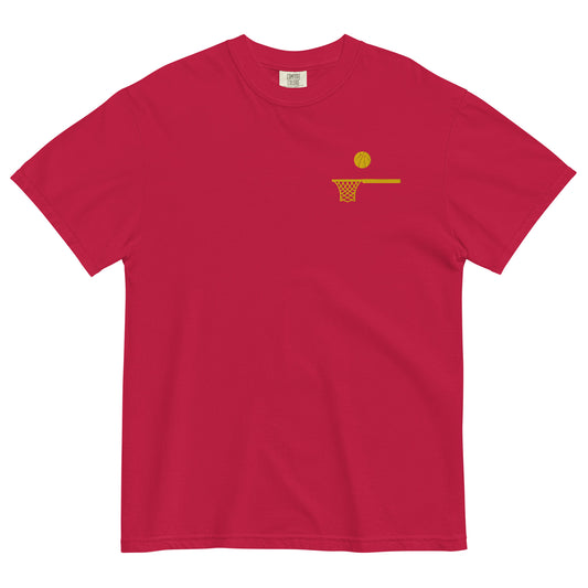 Embroidered Gold Ball and Hoop Thick T