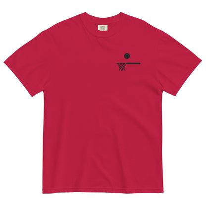 Embroidered Ball and Hoop Black Thick T