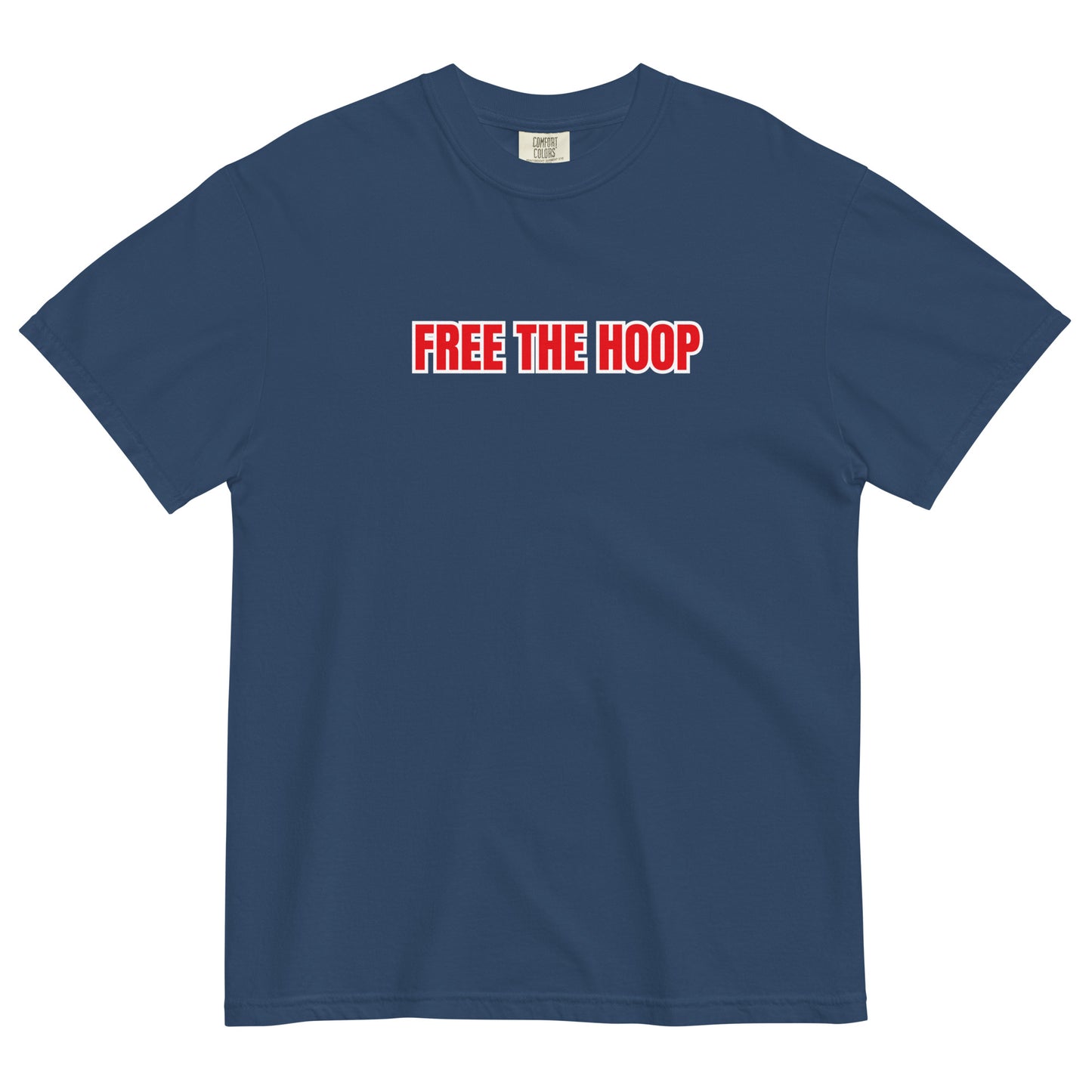 Free The Hoop - Thick T - Red White Boarder
