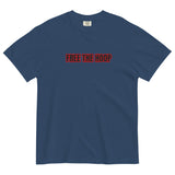 FREE THE HOOP - Thick T - Blue Red Boarder