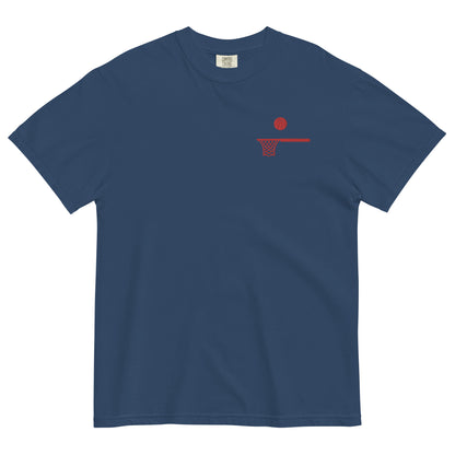 Embroidered Red Ball and Hoop Thick T