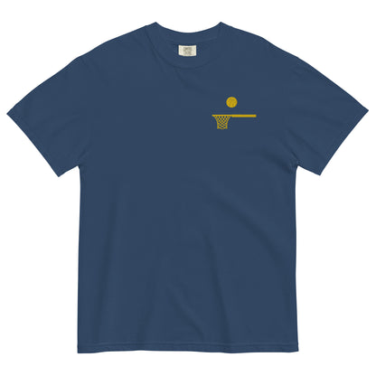 Embroidered Gold Ball and Hoop Thick T