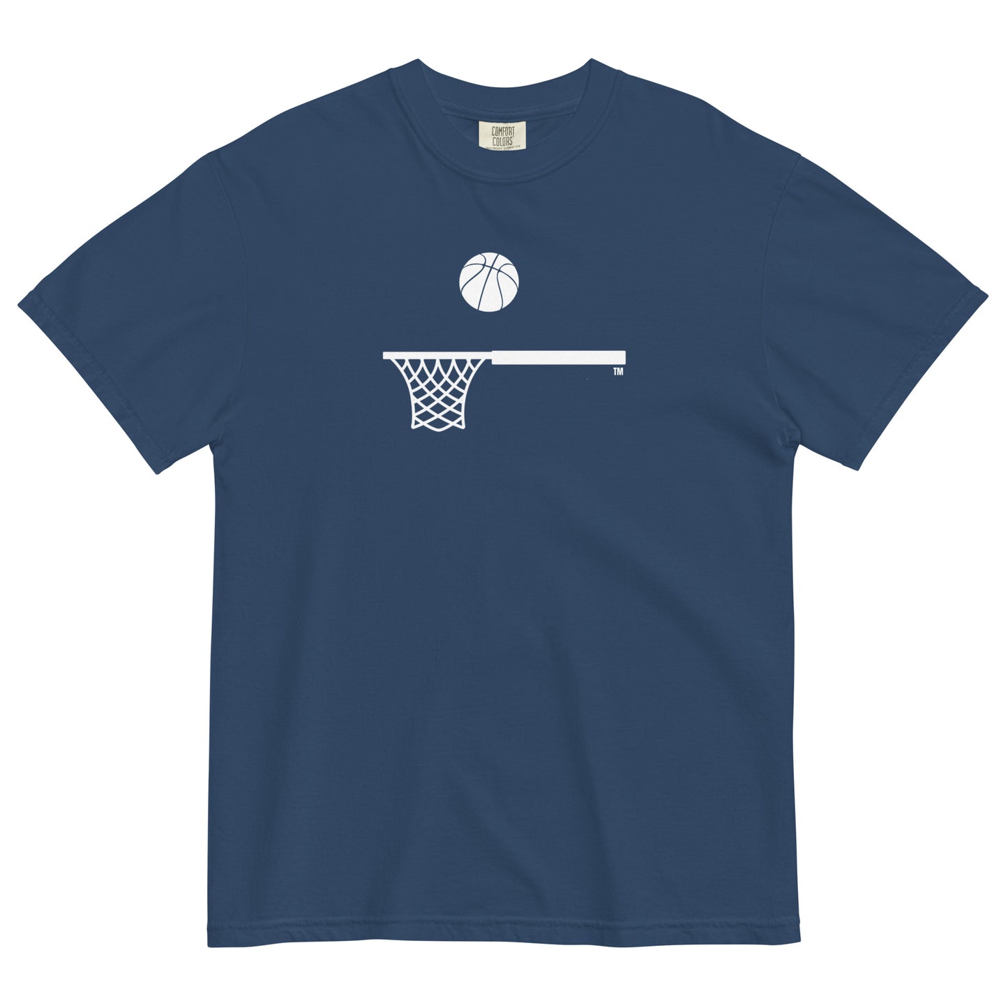 White Hoop and Ball Thick T