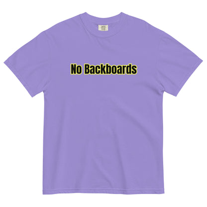 No Backboard Thick Ts - Black Yellow Boarder