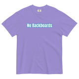 No Backboard Thick Ts - White Blue Boarder