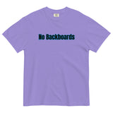 No Backboard Thick Ts - Black Blue Boarder