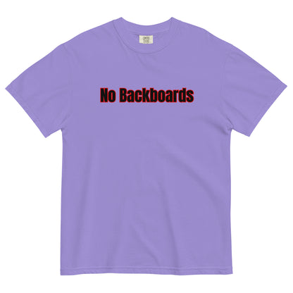 No Backboard Thick Ts - Black Red Boarder