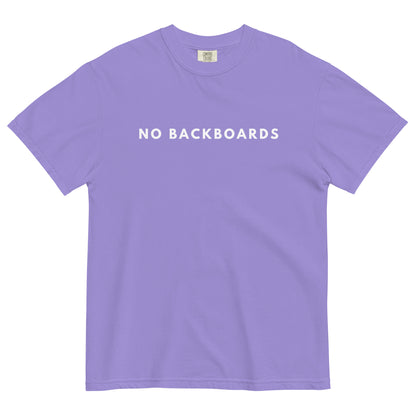 No Backboards White Slim Font Thick T
