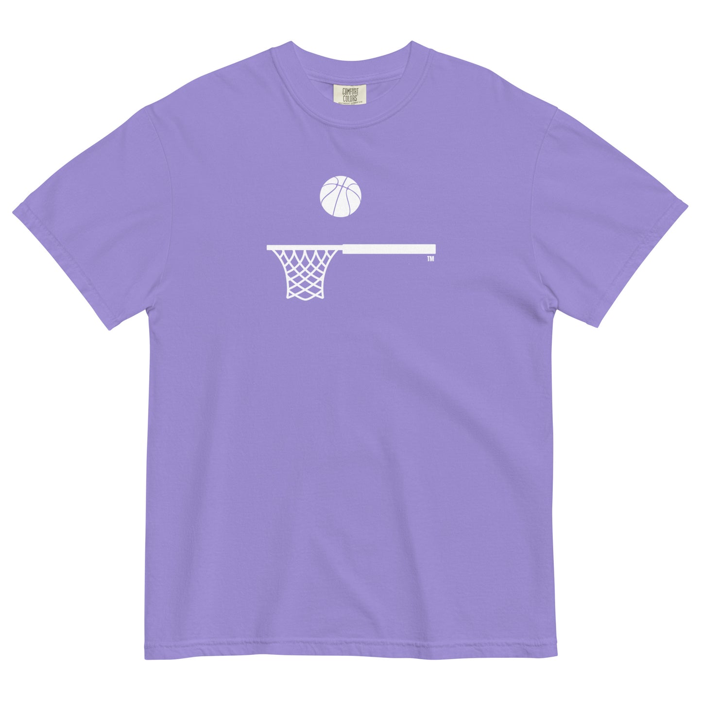 White Hoop and Ball Thick T