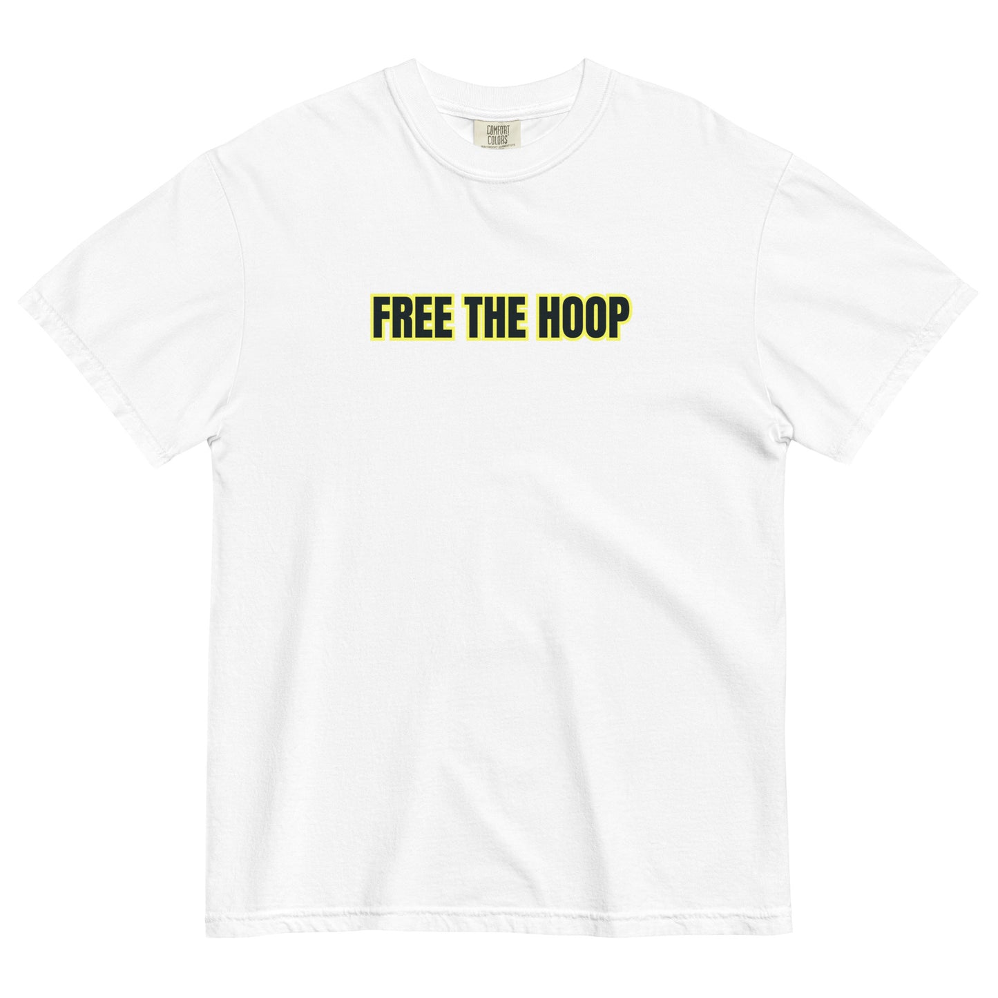 FREE THE HOOP - Thick T - Green Yellow Boarder