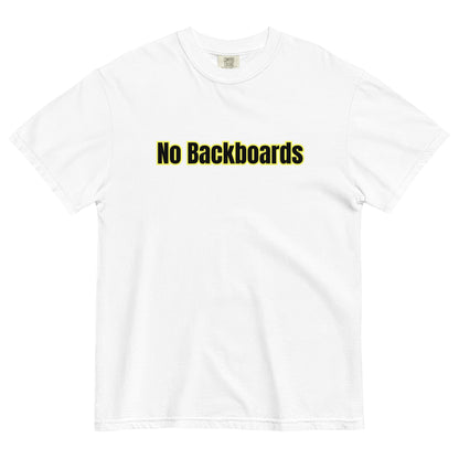 No Backboard Thick Ts - Black Yellow Boarder