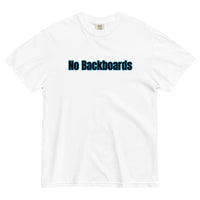 No Backboard Thick Ts - Black Blue Boarder