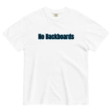 No Backboard Thick Ts - Black Blue Boarder