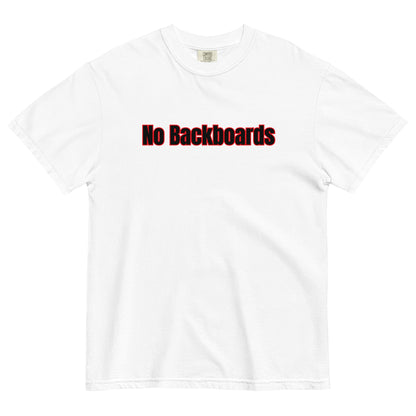 No Backboard Thick Ts - Black Red Boarder