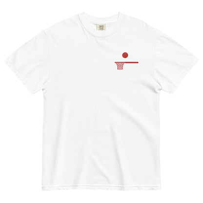 Embroidered Red Ball and Hoop Thick T