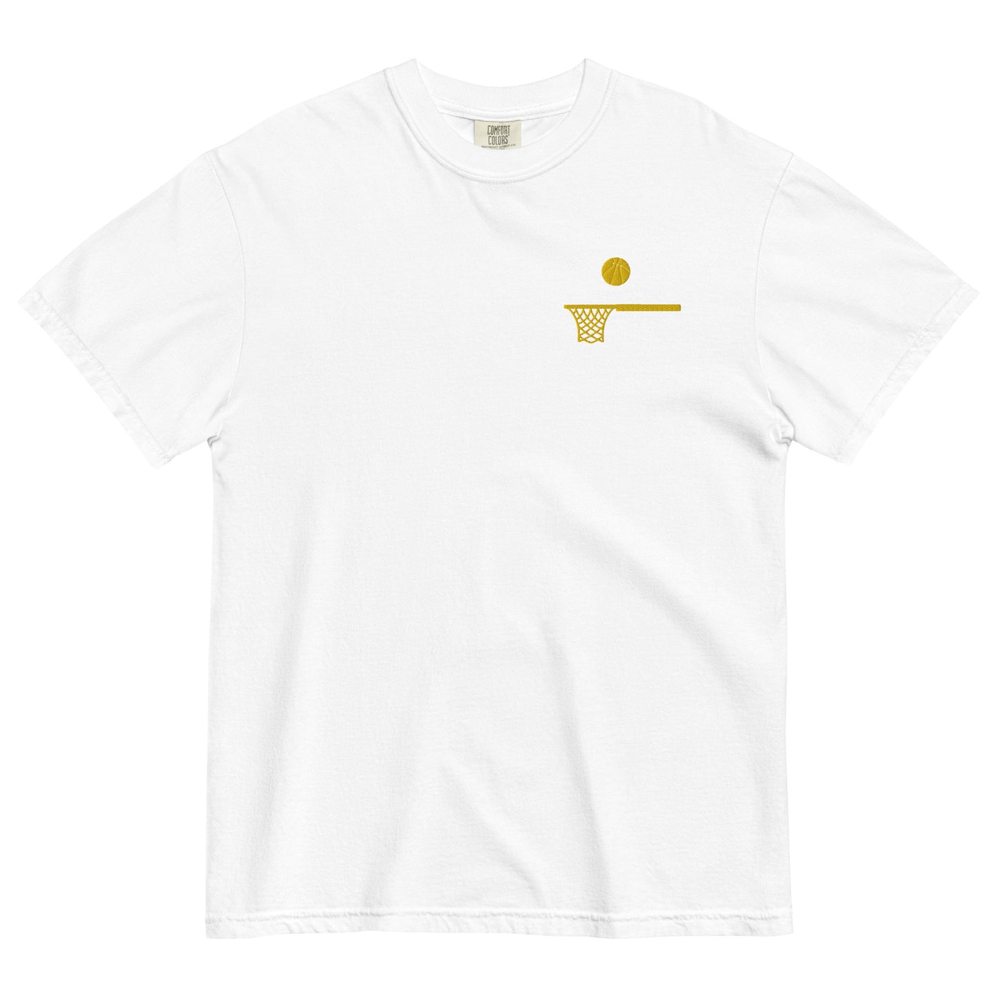 Embroidered Gold Ball and Hoop Thick T