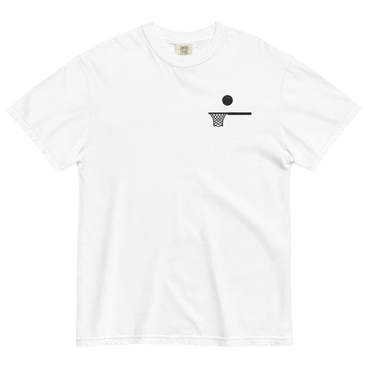 Embroidered Ball and Hoop Black Thick T
