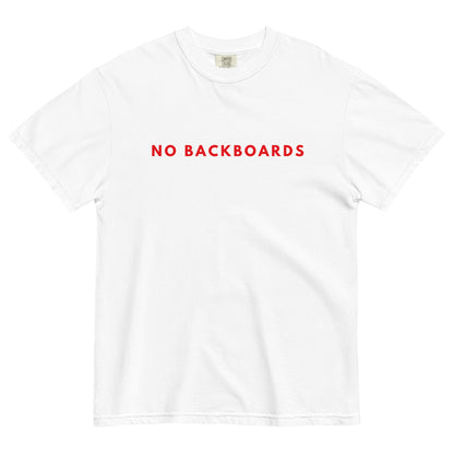 No Backboards Red Slim Font Thick T