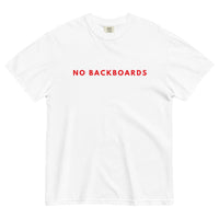 No Backboards Red Slim Font Thick T