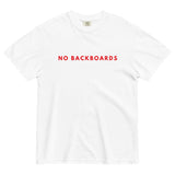 No Backboards Red Slim Font Thick T